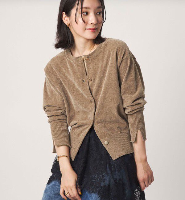 UNITED ARROWS green label relaxing「【結論シリーズ】ふれてモールニットカーデ」|カーディガン|