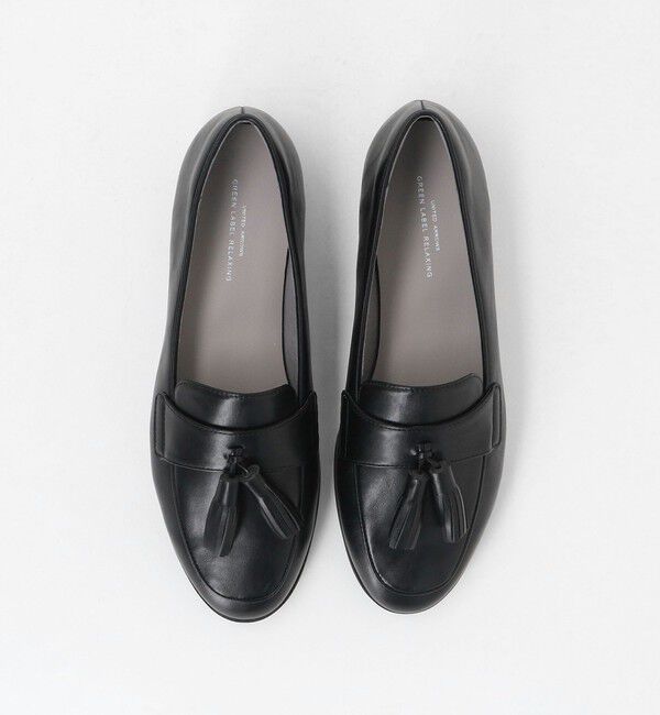 UNITED ARROWS green label relaxing「ラウンド タッセルローファー」|その他|BLACK