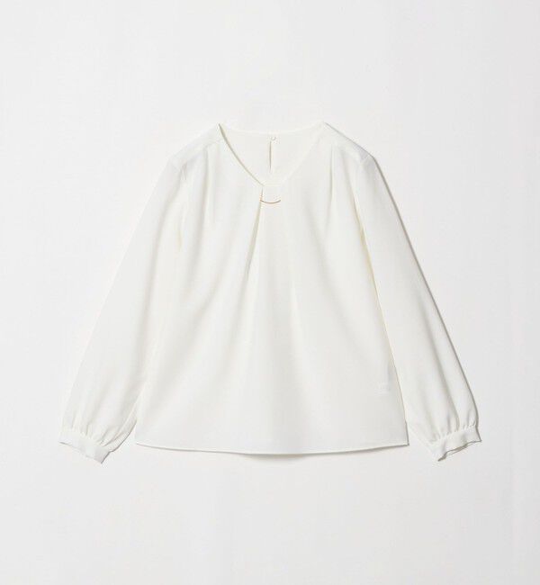 UNITED ARROWS green label relaxing「チャーム付き ブラウス」|シャツ・ブラウス|WHITE