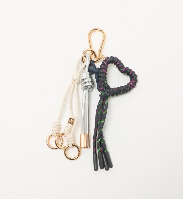 BEAUTY&YOUTH UNITED ARROWS「【WEB限定】＜VIOLAd&rsquo;ORO＞BIANCA コード ハート チャーム」|キーケース|DK.GRAY