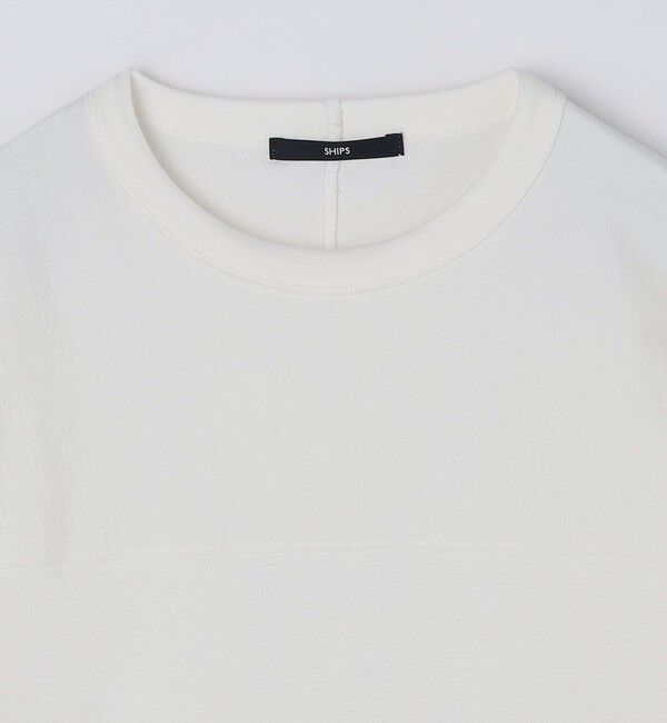 SHIPS「SHIPS: フットボール Tシャツ（6分丈）」|Tシャツ・カットソー|