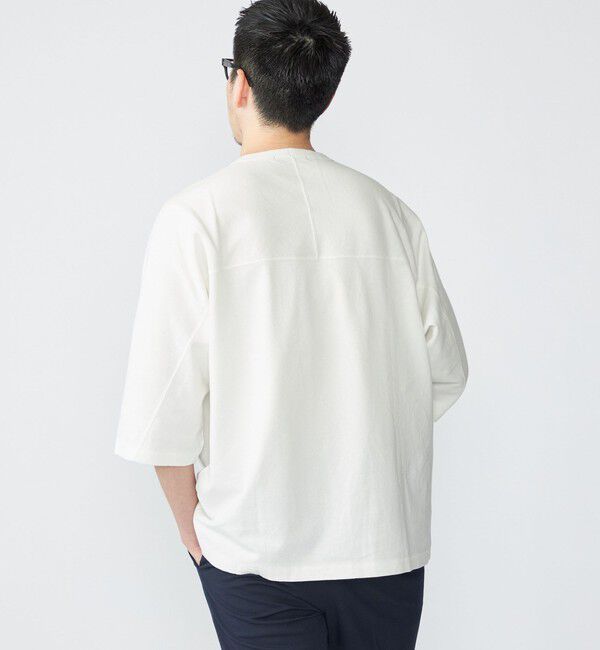 SHIPS「SHIPS: フットボール Tシャツ（6分丈）」|Tシャツ・カットソー|