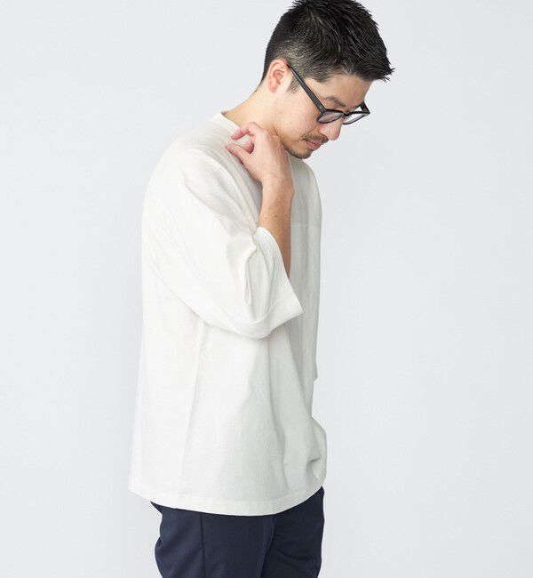 SHIPS「SHIPS: フットボール Tシャツ（6分丈）」|Tシャツ・カットソー|