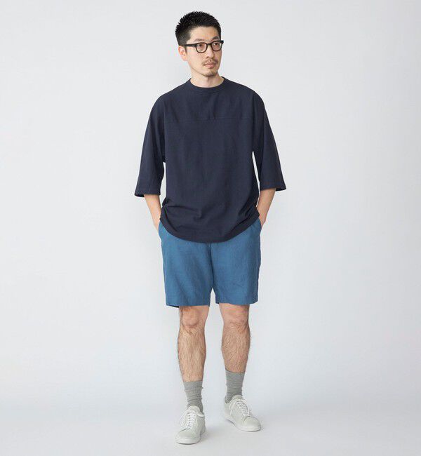 SHIPS「SHIPS: フットボール Tシャツ（6分丈）」|Tシャツ・カットソー|