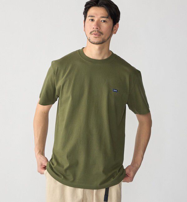 SHIPS「【WEB限定】SHIPS: マイクロ ワッペン  Tシャツ」|Tシャツ・カットソー|オリーブ
