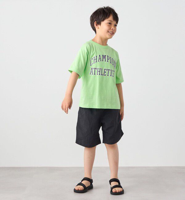 SHIPS any「Champion:〈洗濯機可能〉アスレチック プリント Tシャツ<KIDS>」|Tシャツ・カットソー|
