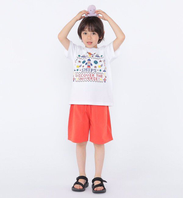 SHIPS KIDS「SHIPS KIDS:100～130cm / スペース 刺繍 Tシャツ 」|Tシャツ・カットソー|