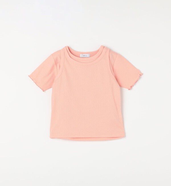 SHIPS any「SHIPS any: リブTシャツ＆タンクトップ レイヤードセット<KIDS>」|Tシャツ・カットソー|