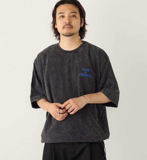 SHIPS Colors 「SHIPS Colors:ドルマンスリーブ ビッグ Tシャツ」|Tシャツ・カットソー|ブラック