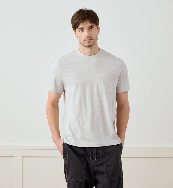 JAMES PERSE「コットンリネン ポケットTシャツ MCBJ3750」|Tシャツ・カットソー|