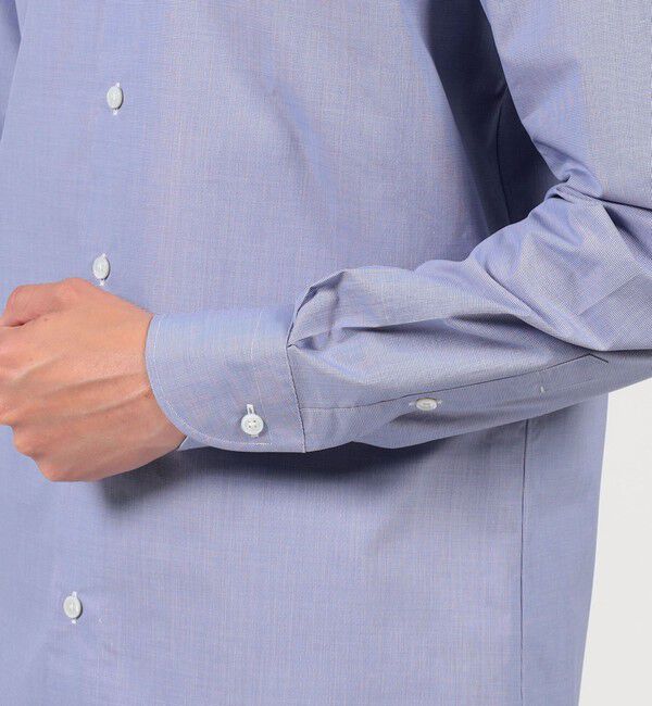 TOMORROWLAND MENS「120/2コットン ハウンドトゥース ボタンダウン ドレスシャツ」|シャツ・ブラウス|