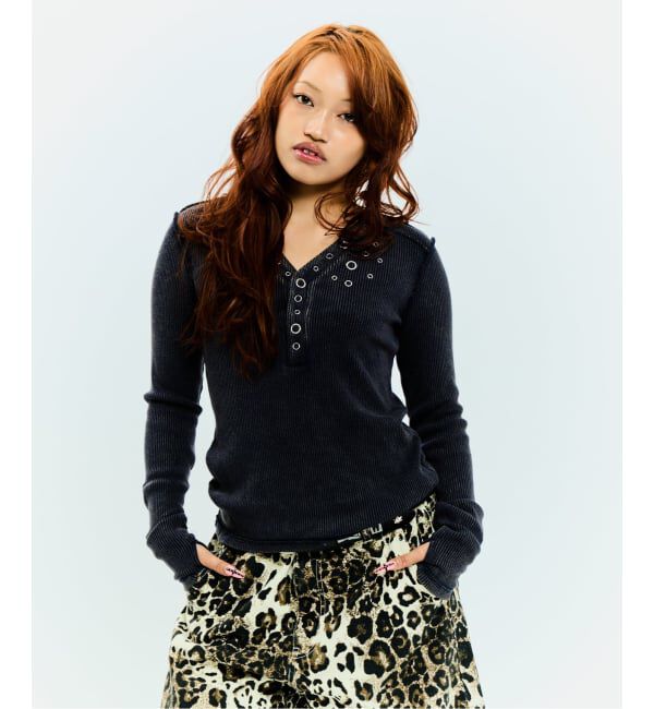 JOINT WORKS「フェード アイレット リブ ロングスリーブ / J Fade Rib Eyelet L/S」|Tシャツ・カットソー|