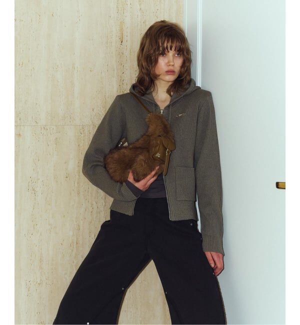 JOINT WORKS「Knuth Marf / クヌースマーフ hooded knit parka」|ニット・セーター|