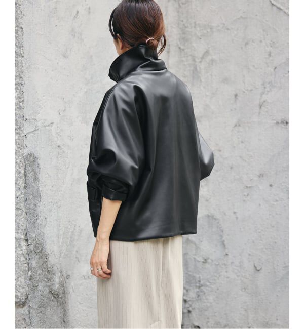 IENA「VACHEMENT/ヴァシュモン ECO LEATHER BZ ブルゾン VN-13A-409」|ライダースジャケット|