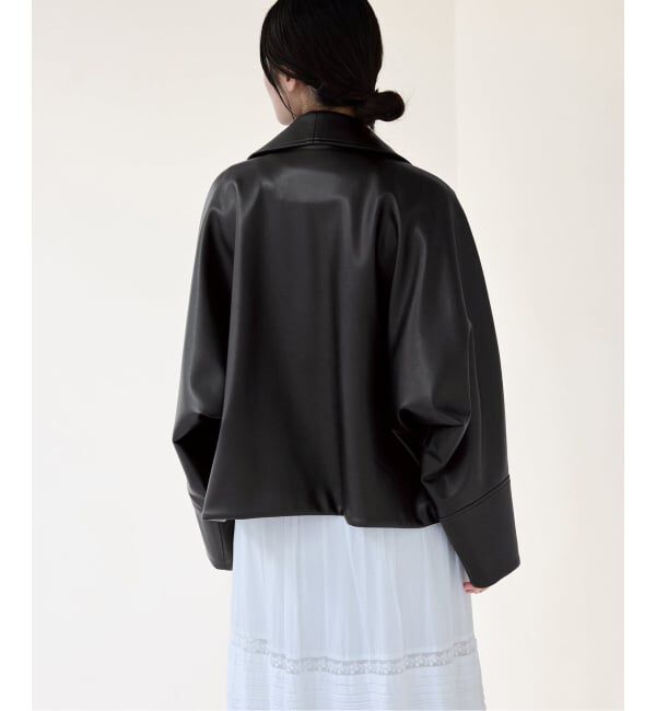 IENA「VACHEMENT/ヴァシュモン ECO LEATHER BZ ブルゾン VN-13A-409」|ライダースジャケット|