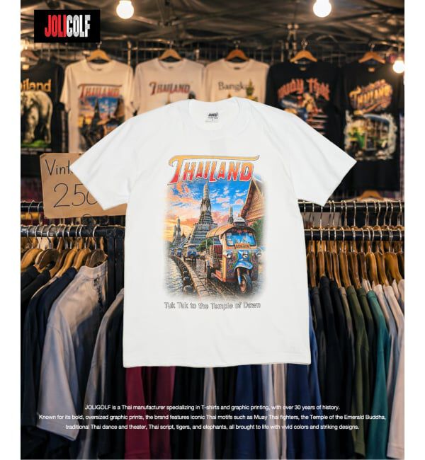 417 EDIFICE「JOLIGOLF / ジョリゴルフ souvenir tee white」|Tシャツ・カットソー|ホワイト A