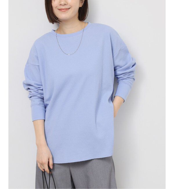 JOURNAL STANDARD relume「《追加》TCワッフルオーバーサイズロングスリーブTシャツ」|Tシャツ・カットソー|ブルー B