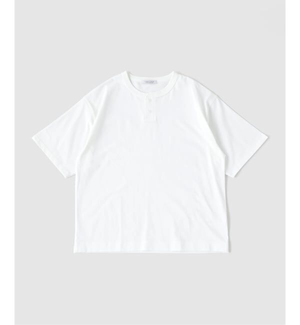 JOURNAL STANDARD「シルケット 2ボタン ヘンリネック Tシャツ」|Tシャツ・カットソー|ホワイト