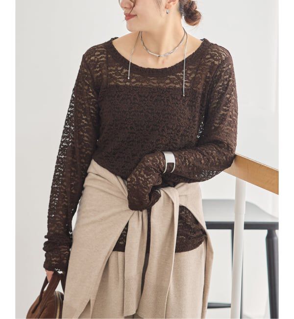 JOURNAL STANDARD「ストレッチレース2WAYプルオーバー」|Tシャツ・カットソー|