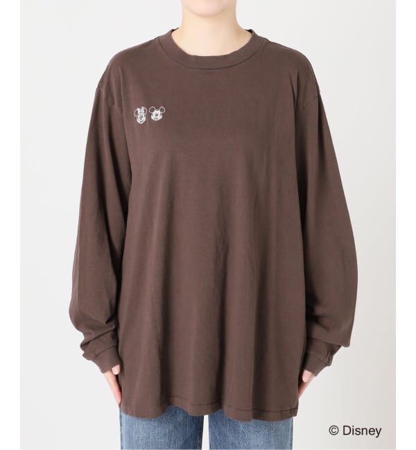journal standard L'essage「JANE SMITH/ジェーンスミス / MICKEY&MINNIE FACE L/S Tシャツ」|Tシャツ・カットソー|