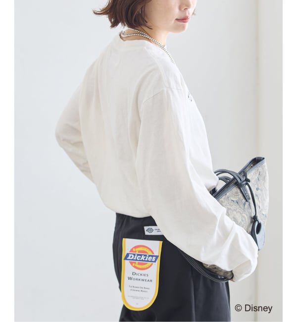 journal standard L'essage「JANE SMITH/ジェーンスミス / MICKEY&MINNIE FACE L/S Tシャツ」|Tシャツ・カットソー|
