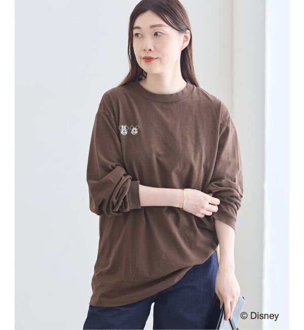 journal standard L'essage「JANE SMITH/ジェーンスミス / MICKEY&MINNIE FACE L/S Tシャツ」|Tシャツ・カットソー|