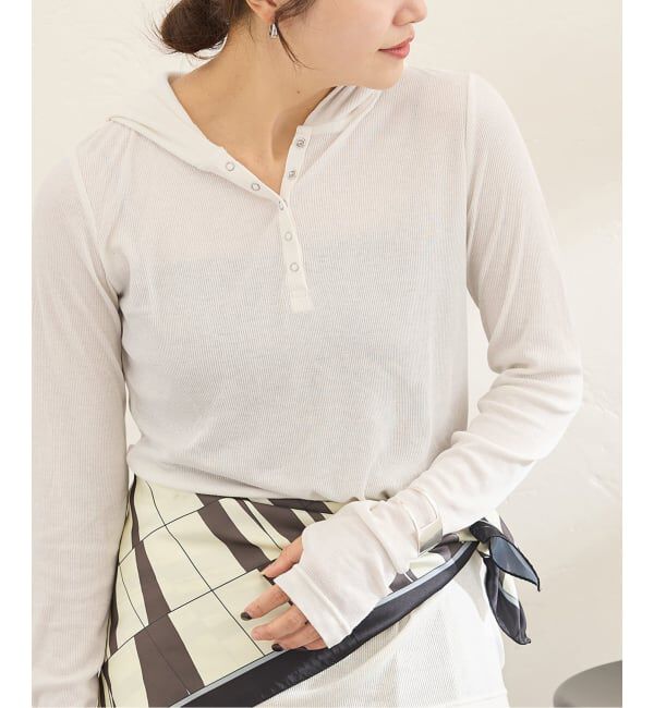 JOURNAL STANDARD「《予約》シアーフーディー」|Tシャツ・カットソー|ホワイト