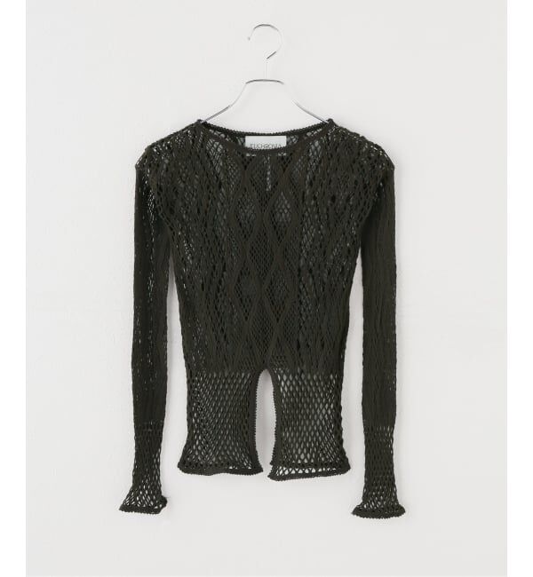 JOURNAL STANDARD「【EUCHRONIA / ユークロニア】  Stretch Lace Long Sleeve Tee」|Tシャツ・カットソー|カーキ