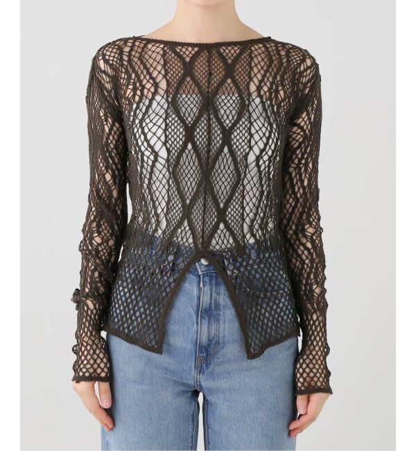 JOURNAL STANDARD「【EUCHRONIA / ユークロニア】  Stretch Lace Long Sleeve Tee」|Tシャツ・カットソー|