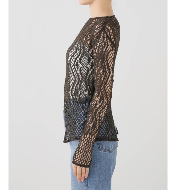 JOURNAL STANDARD「【EUCHRONIA / ユークロニア】  Stretch Lace Long Sleeve Tee」|Tシャツ・カットソー|
