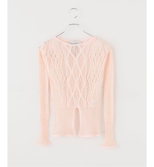 JOURNAL STANDARD「【EUCHRONIA / ユークロニア】  Stretch Lace Long Sleeve Tee」|Tシャツ・カットソー|ピンク