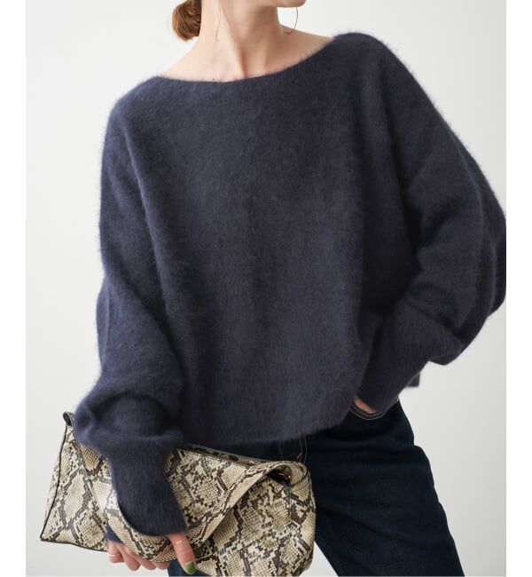 Spick and Span「《新色 / 追加》FOX/ALPACAルーズニット」|ニット・セーター|ネイビー