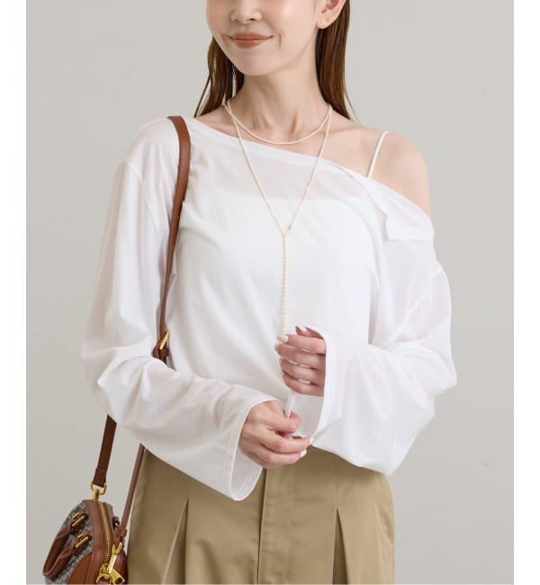 U by SPICK&SPAN「《追加》アシメオフショルオーバーカットソー」|Tシャツ・カットソー|