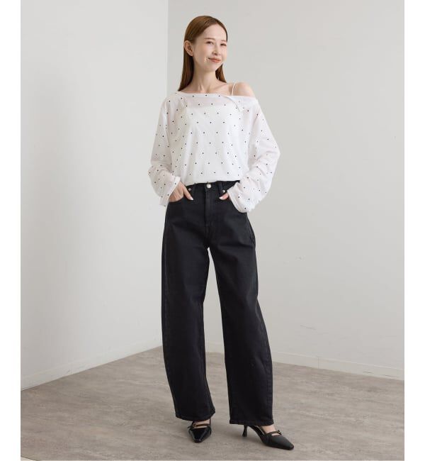 U by SPICK&SPAN「《追加》アシメオフショルオーバーカットソー」|Tシャツ・カットソー|