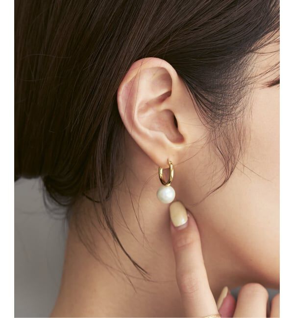 NOBLE「《WEB限定追加予約》MIHOKO SAKAI/ミホコサカイ パールフープピアス」|ピアス|