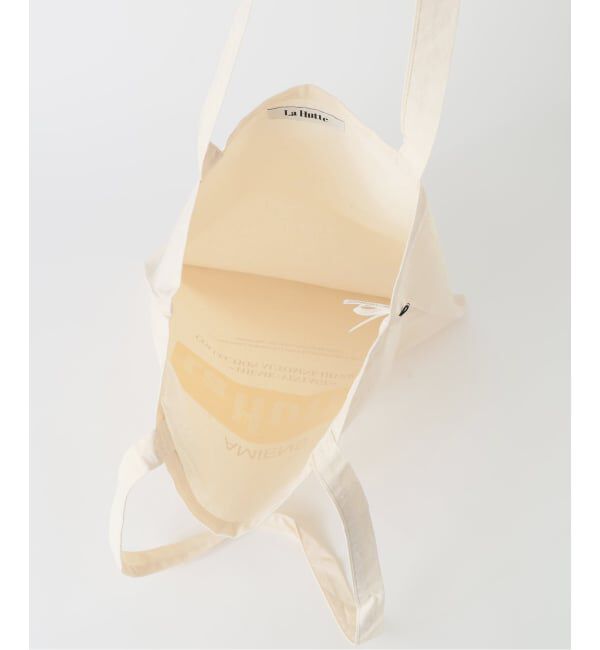  「La Hutte/ラユット yellow box logo tote」|トートバッグ|