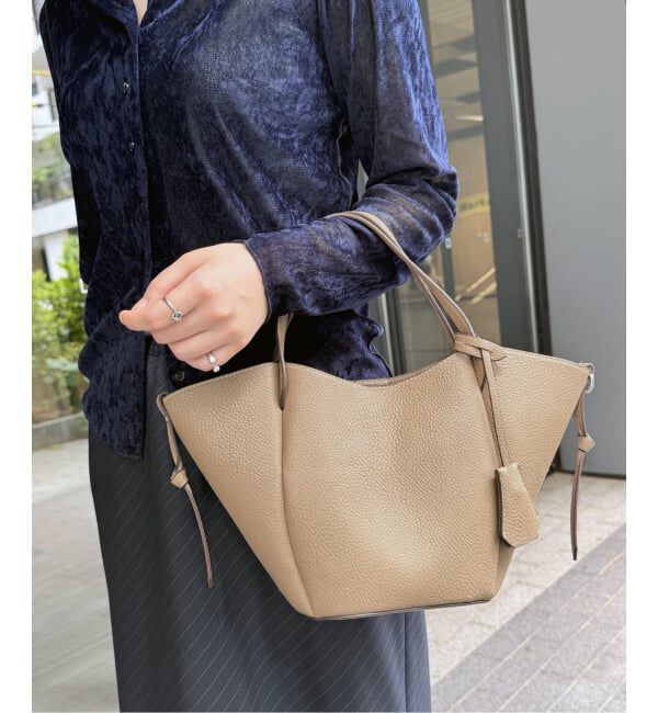  「cache cache / カシュカシュ  basket mini tote」|トートバッグ|ブラウン C