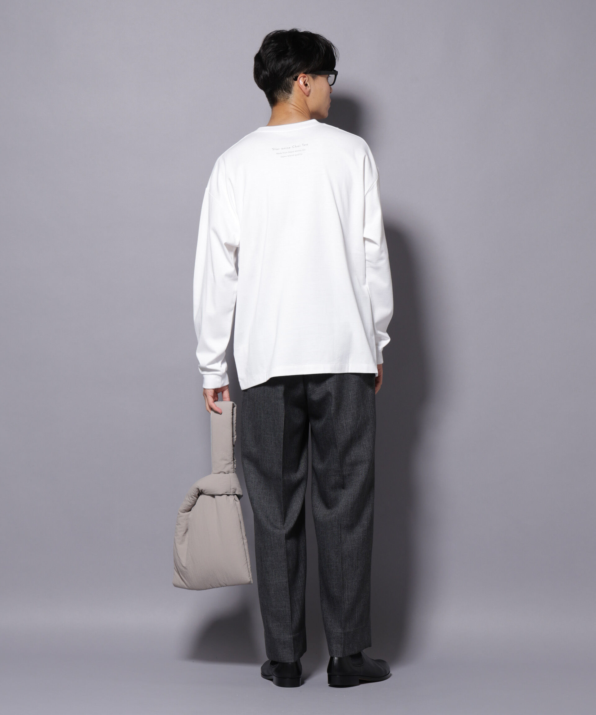 NANO universe「Anti Soaked(R)&times;SUNCHAIポートレート汗染み防止 Ｔシャツ長袖」|Tシャツ・カットソー|
