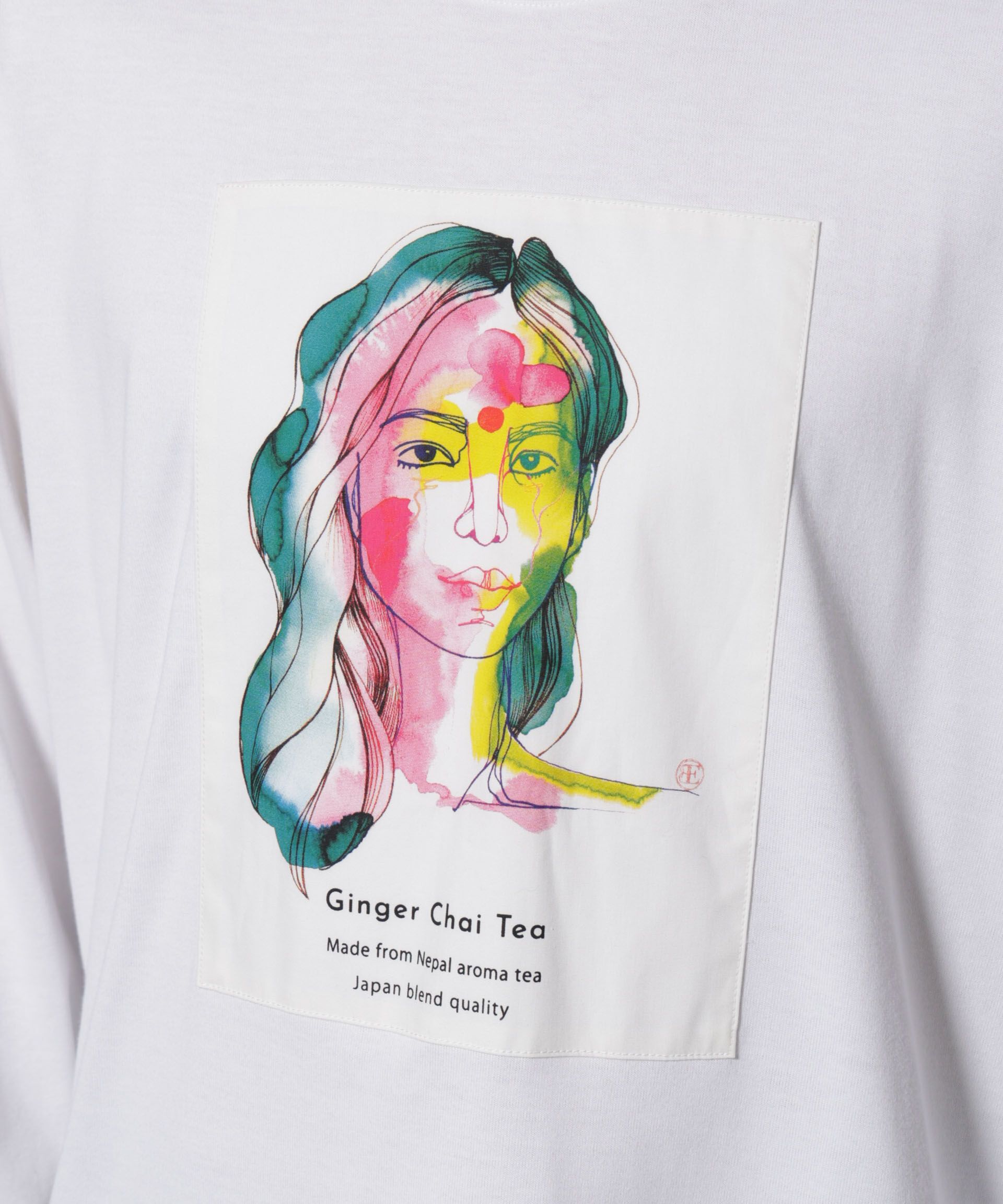 NANO universe「Anti Soaked(R)&times;SUNCHAIポートレート汗染み防止 Ｔシャツ長袖」|Tシャツ・カットソー|