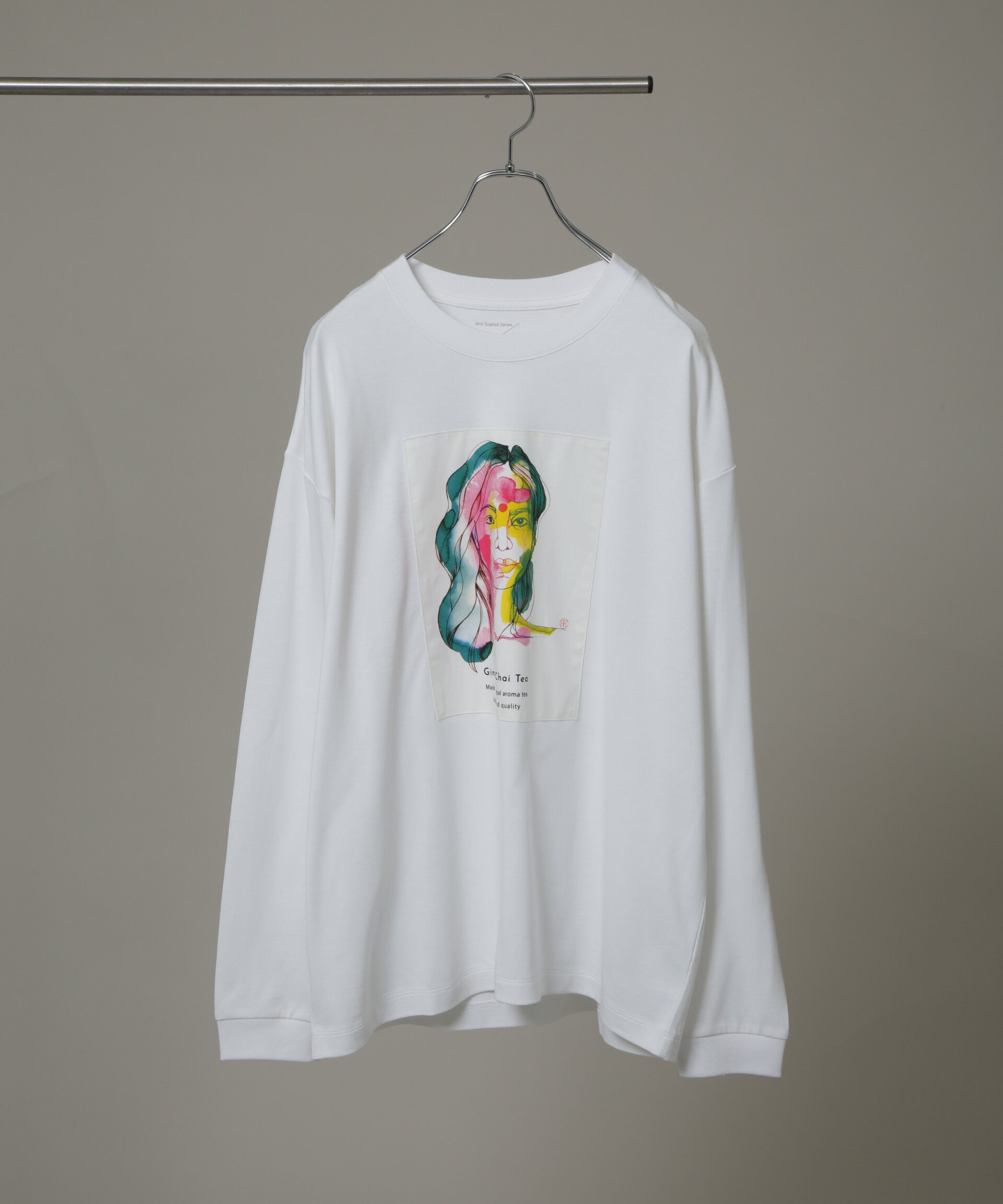NANO universe「Anti Soaked(R)&times;SUNCHAIポートレート汗染み防止 Ｔシャツ長袖」|Tシャツ・カットソー|