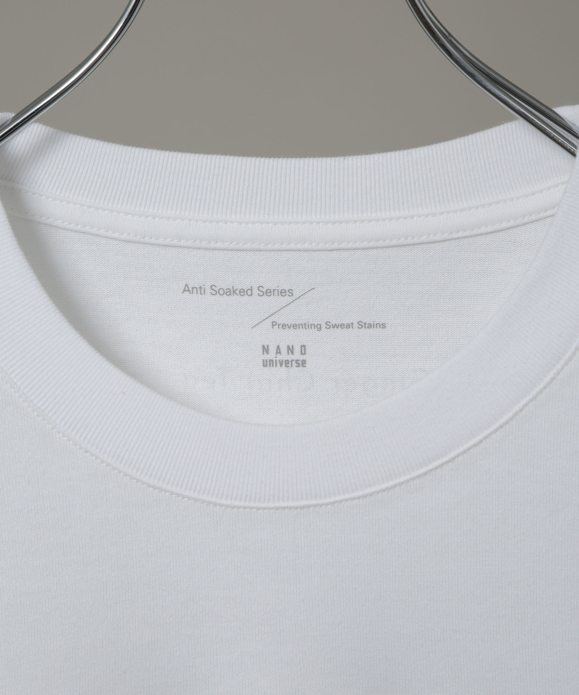 NANO universe「Anti Soaked(R)&times;SUNCHAIポートレート汗染み防止 Ｔシャツ長袖」|Tシャツ・カットソー|