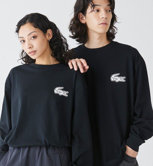 LACOSTE「【オンライン限定】LACOSTE オーバーサイズ バックプリント ロングスリーブTシャツ」|Tシャツ・カットソー|