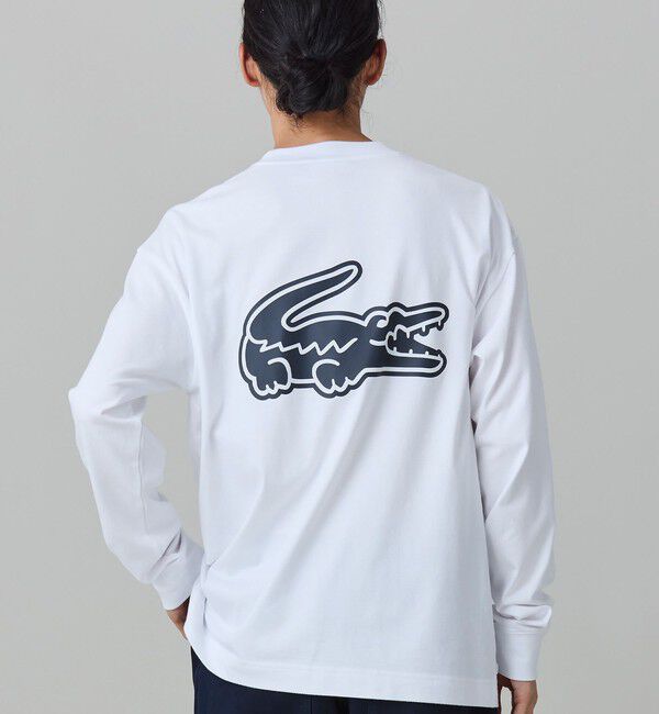 LACOSTE「【オンライン限定】LACOSTE オーバーサイズ バックプリント ロングスリーブTシャツ」|Tシャツ・カットソー|