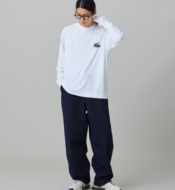 LACOSTE「【オンライン限定】LACOSTE オーバーサイズ バックプリント ロングスリーブTシャツ」|Tシャツ・カットソー|
