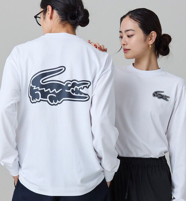 LACOSTE「【オンライン限定】LACOSTE オーバーサイズ バックプリント ロングスリーブTシャツ」|Tシャツ・カットソー|