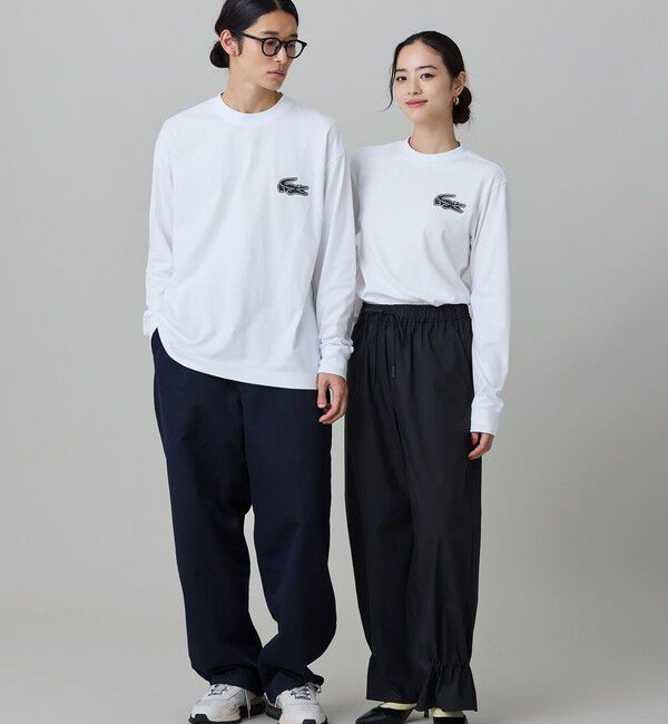 LACOSTE「【オンライン限定】LACOSTE オーバーサイズ バックプリント ロングスリーブTシャツ」|Tシャツ・カットソー|