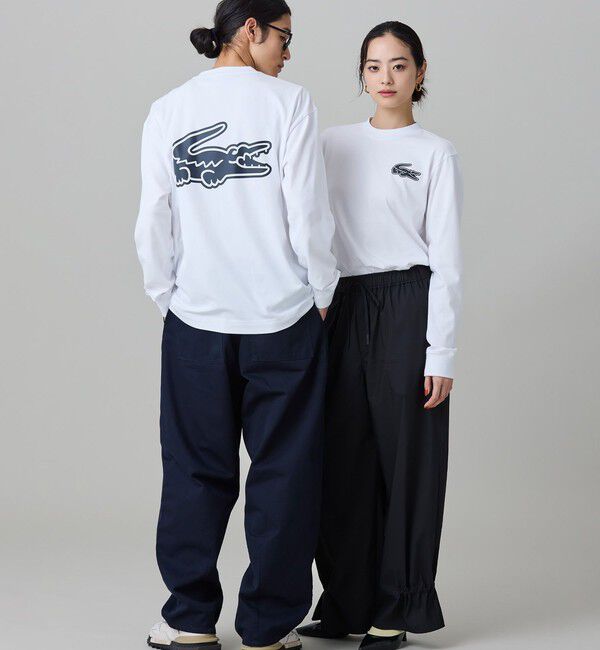 LACOSTE「【オンライン限定】LACOSTE オーバーサイズ バックプリント ロングスリーブTシャツ」|Tシャツ・カットソー|