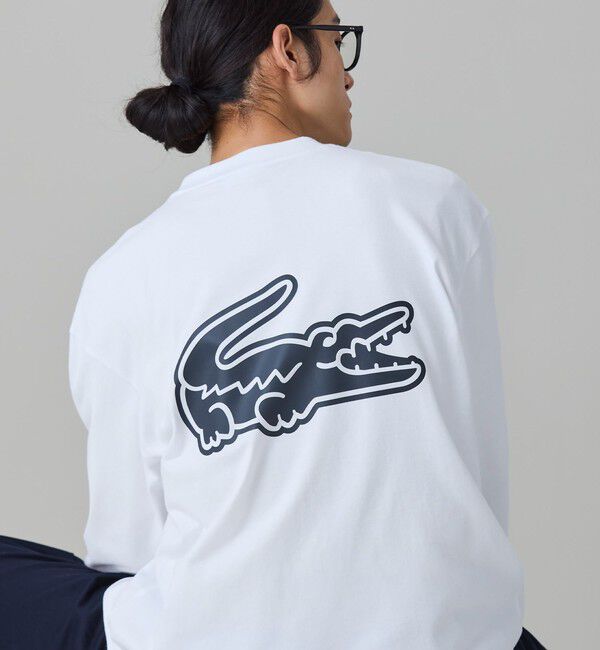 LACOSTE「【オンライン限定】LACOSTE オーバーサイズ バックプリント ロングスリーブTシャツ」|Tシャツ・カットソー|