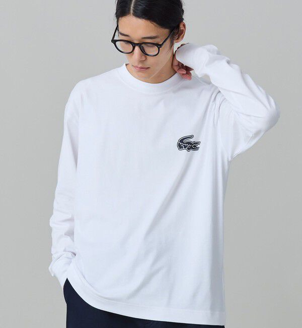 LACOSTE「【オンライン限定】LACOSTE オーバーサイズ バックプリント ロングスリーブTシャツ」|Tシャツ・カットソー|