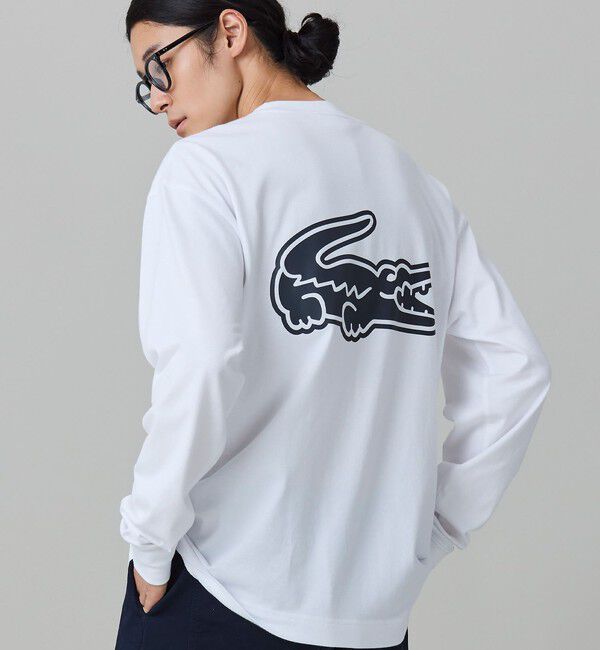 LACOSTE「【オンライン限定】LACOSTE オーバーサイズ バックプリント ロングスリーブTシャツ」|Tシャツ・カットソー|